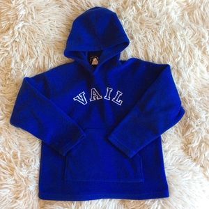 Hoodie youth girls boys Small royal blue VAIL